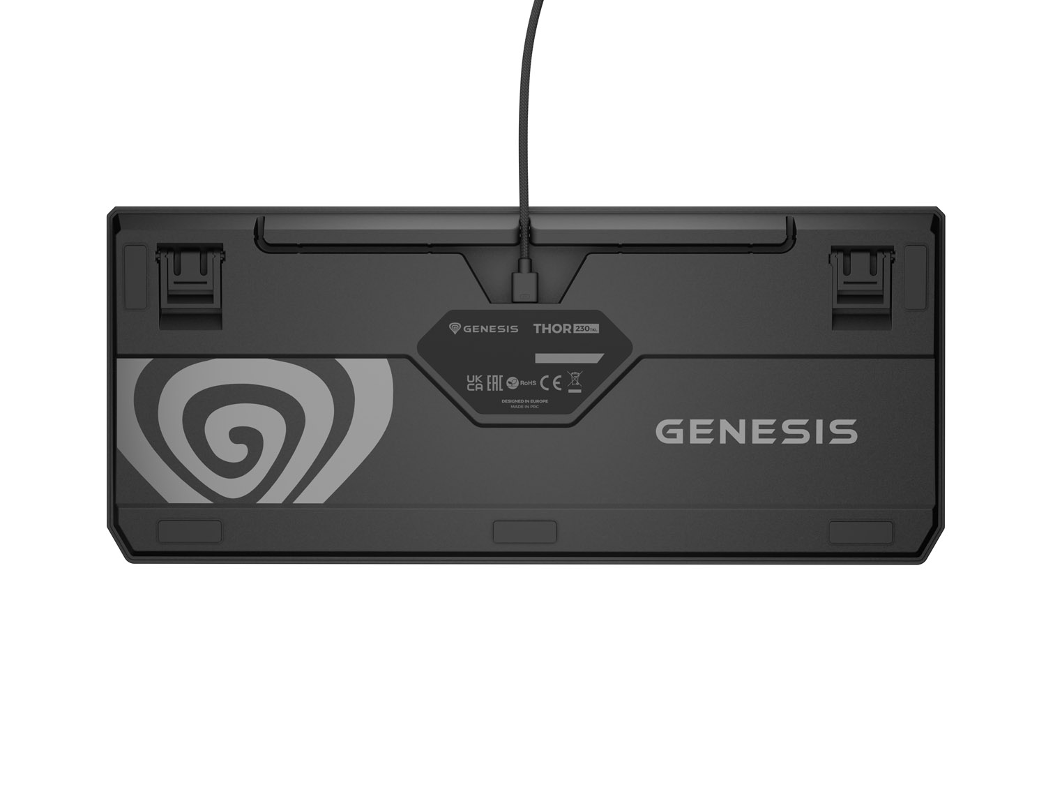 Obrázek Genesis herní bezdrátová klávesnice THOR 230 Lite/Drátová USB/US layout/Černá