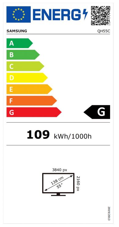 Obrázek 55" LED Samsung QH55C - UHD,700cd,MI,24/7