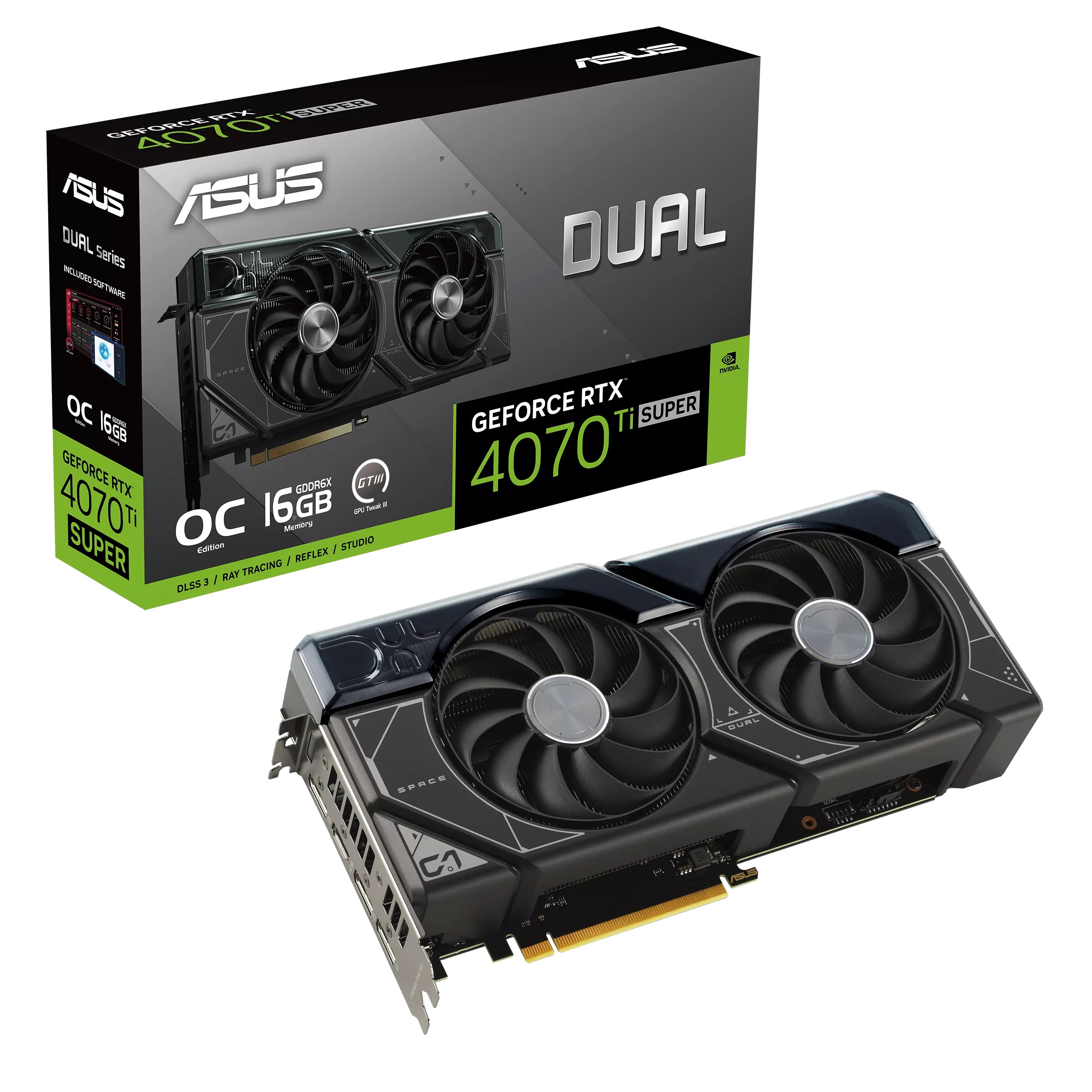 Obrázek ASUS Dual GeForce RTX 4070 Ti SUPER/OC/16GB/GDDR6x