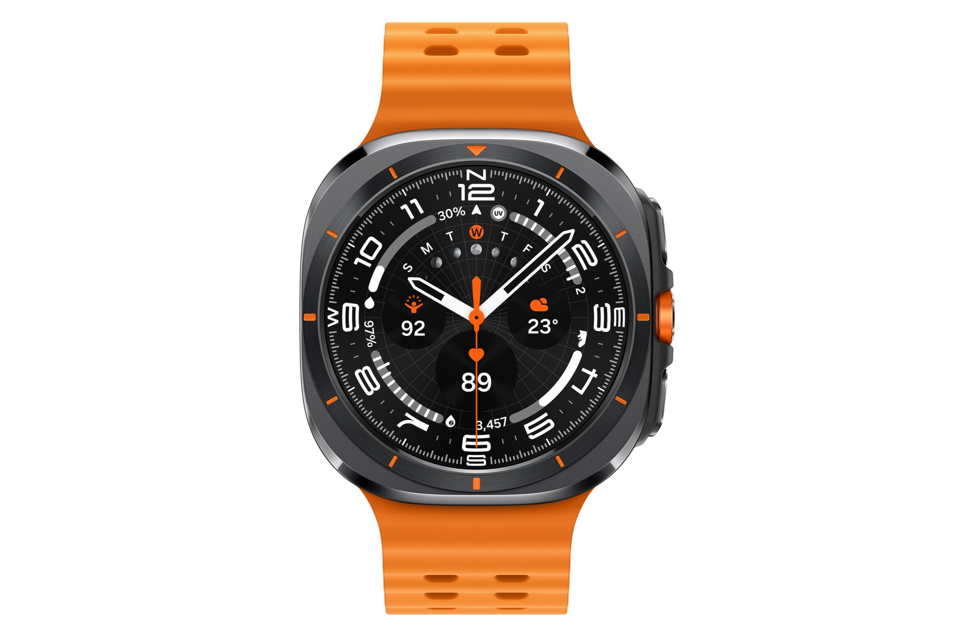 Obrázek Samsung Galaxy Watch Ultra/47mm/Titanium Gray/Sport Band/Orange