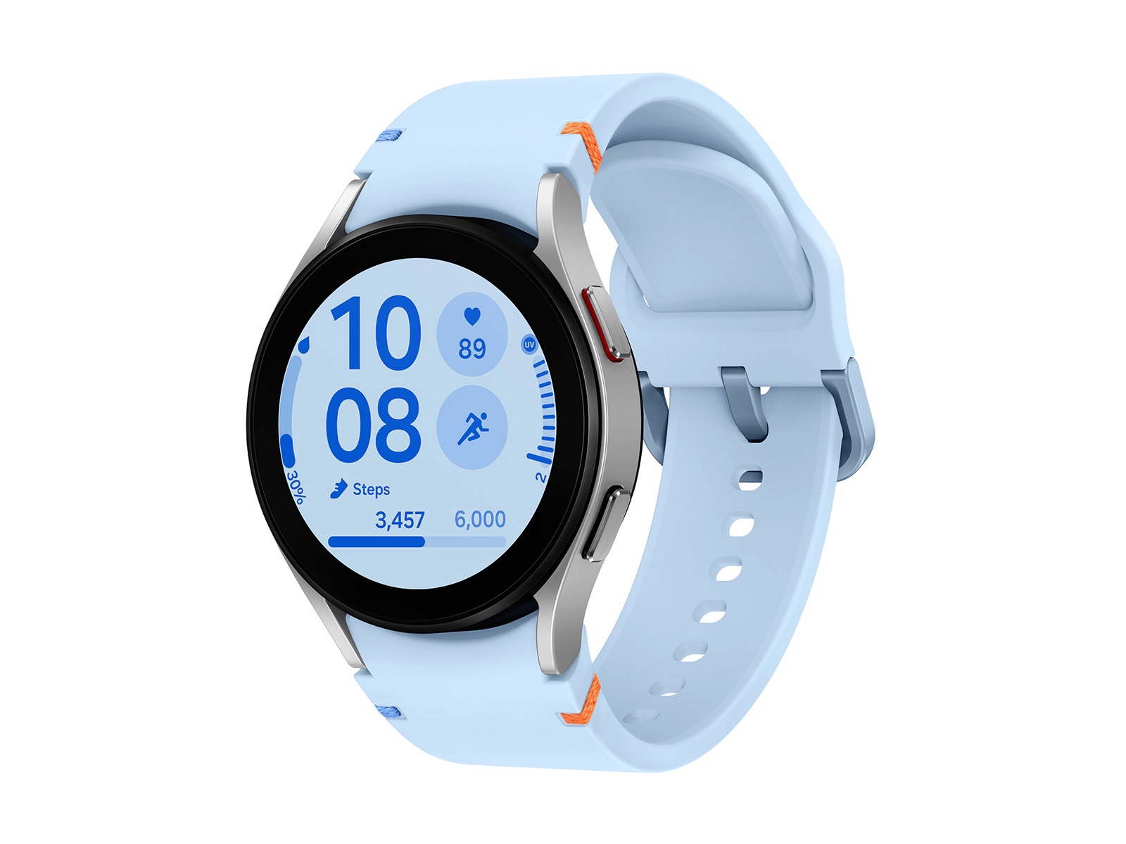 Samsung Galaxy Watch FE/40mm/Silver/Sport Band/Blue