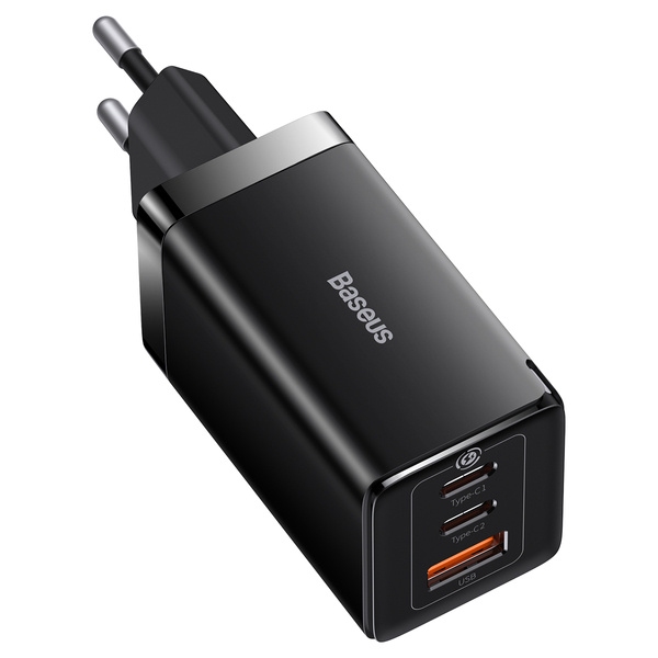 Obrázek Baseus CCGP120201 GaN5 Pro Quick Nabíječka USB-A + 2x USB-C 65W Black