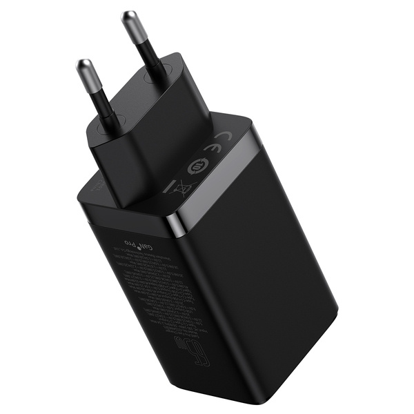 Obrázek Baseus CCGP120201 GaN5 Pro Quick Nabíječka USB-A + 2x USB-C 65W Black