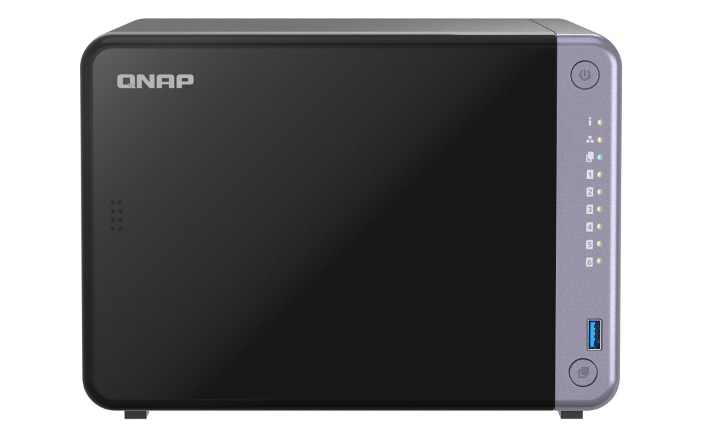 Obrázek QNAP TS-632X-4G (4core 2GHz, 4GB RAM, 6x SATA, 1x PCIe slot, 2x 2,5GbE, 2x 10GbE SFP+, 2x USB 3.2)