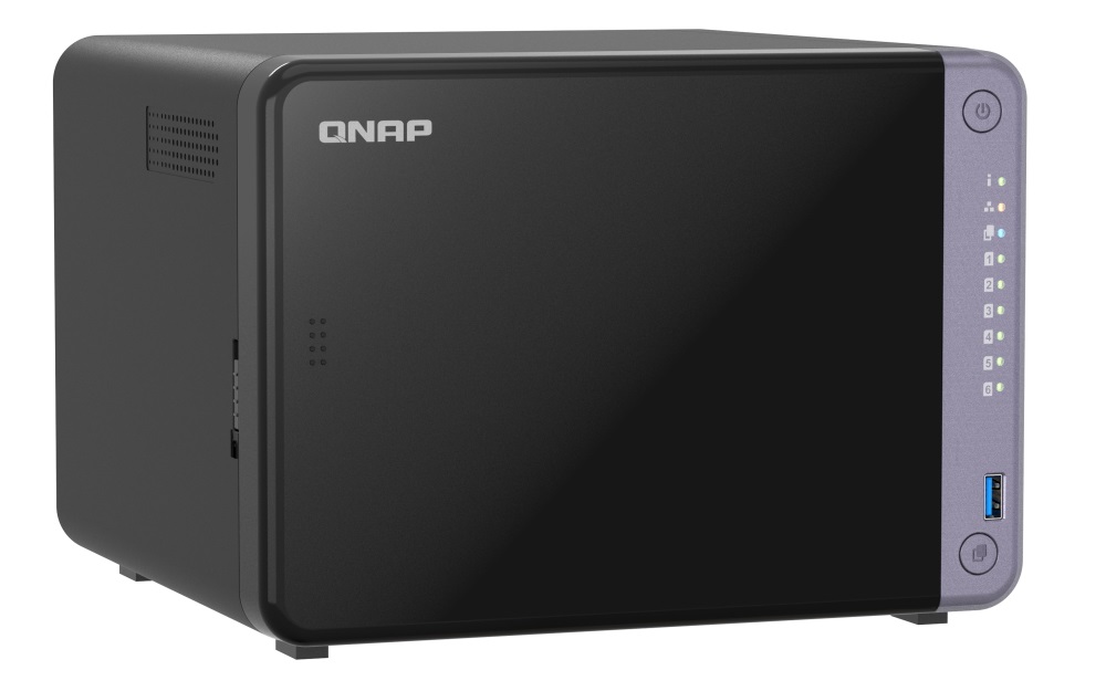 Obrázek QNAP TS-632X-4G (4core 2GHz, 4GB RAM, 6x SATA, 1x PCIe slot, 2x 2,5GbE, 2x 10GbE SFP+, 2x USB 3.2)