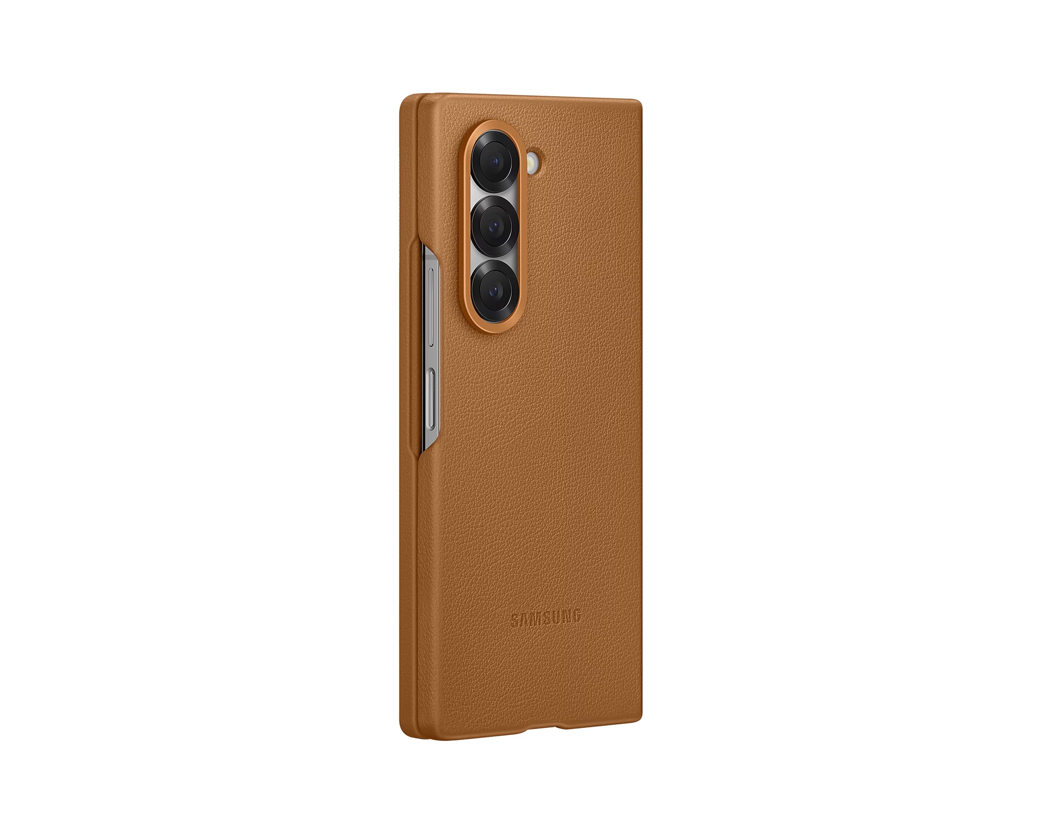 Obrázek Samsung Ochranný kryt z veganské kůže pro Fold 6 Brown