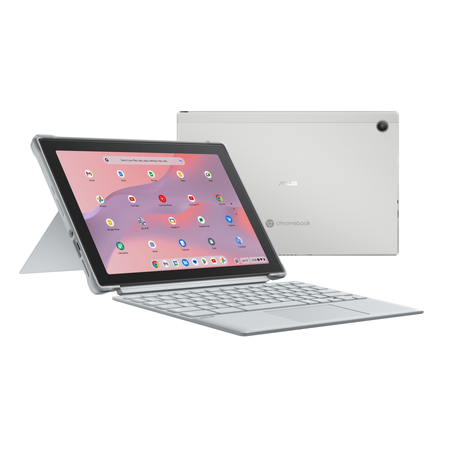 Obrázek ASUS Chromebook CM3/CM3001DM2A/MTK-520/10,5"/WUXGA/T/8GB/128GB eMMC/Mali-G52/Chrome/Silver/2R