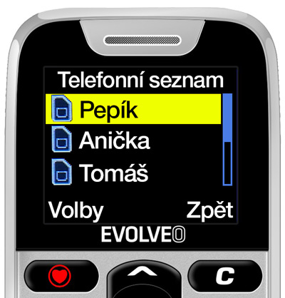 Obrázek EVOLVEO EasyPhone, mobilní telefon pro seniory s nabíjecím stojánkem, bílá