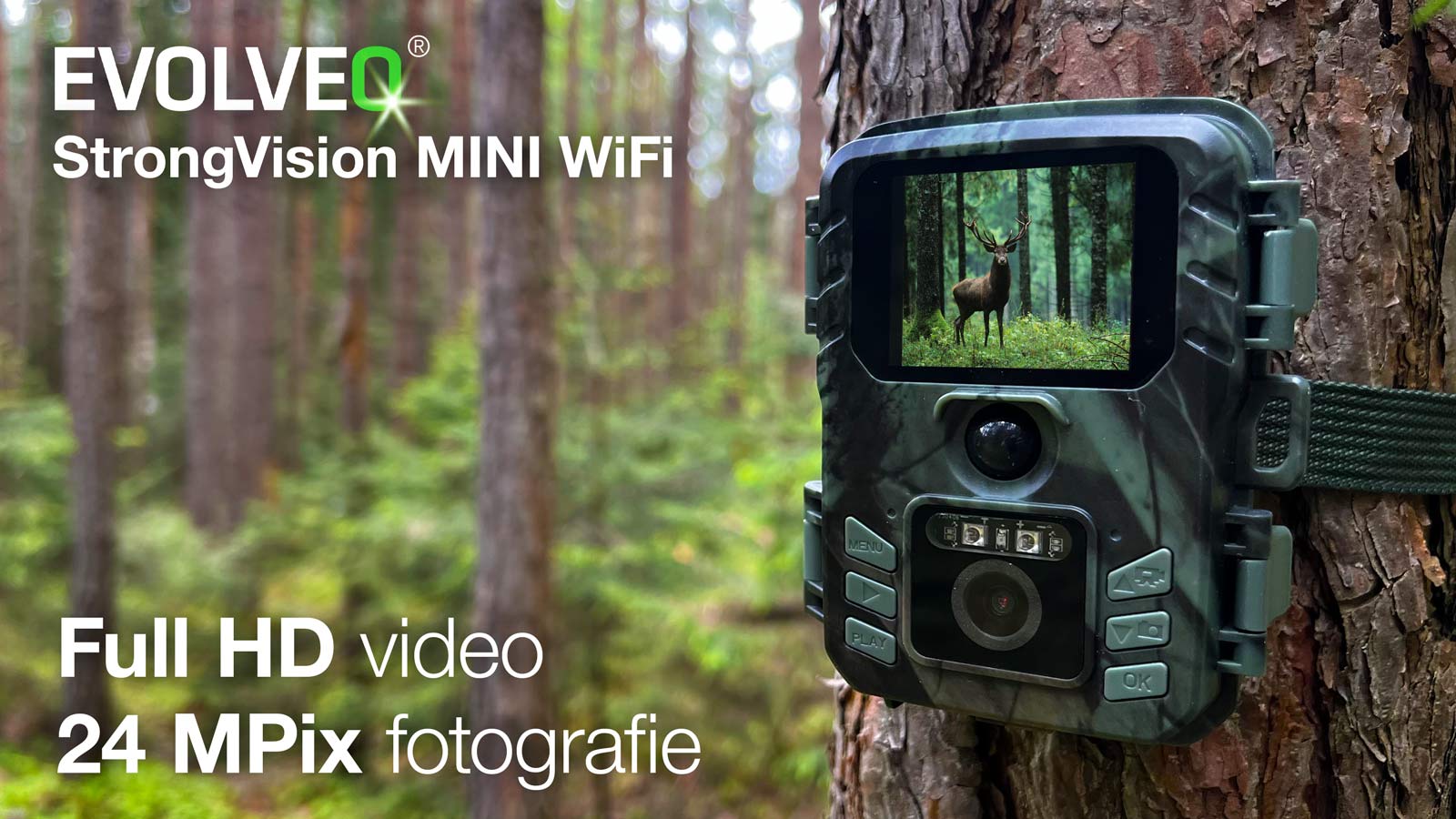 Obrázek EVOLVEO StrongVision MINI WiFi, fotopast/bezpečnostní kamera s aplikací