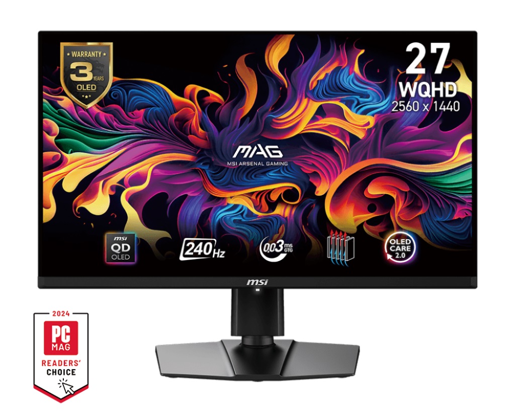 Obrázek MSI MAG/271QPX E2/26,5"/QD-OLED/QHD/240Hz/0,03ms/Black/2R