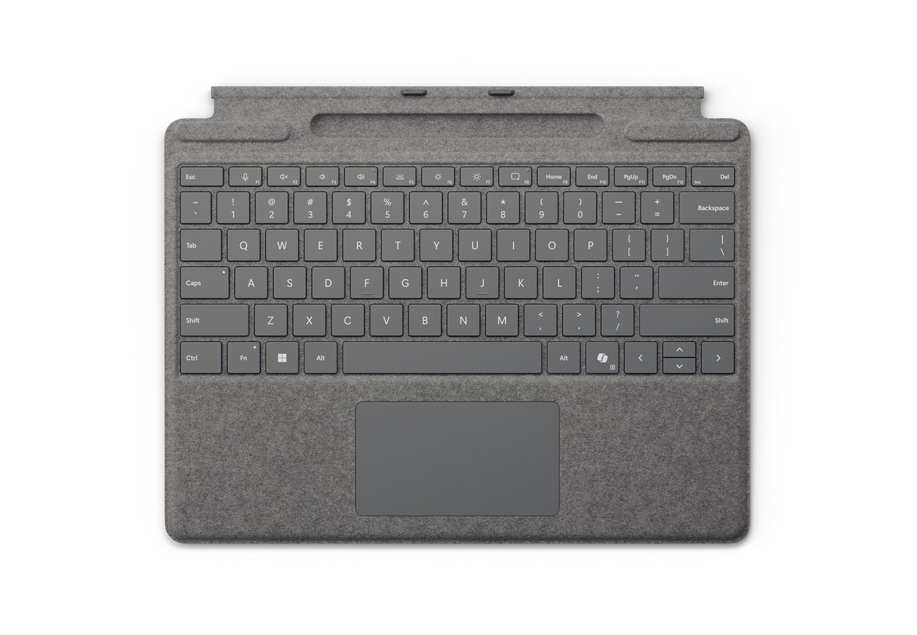 Microsoft Surface Pro Keyboard with Pen Storage (Platinum), Commercial, ENG