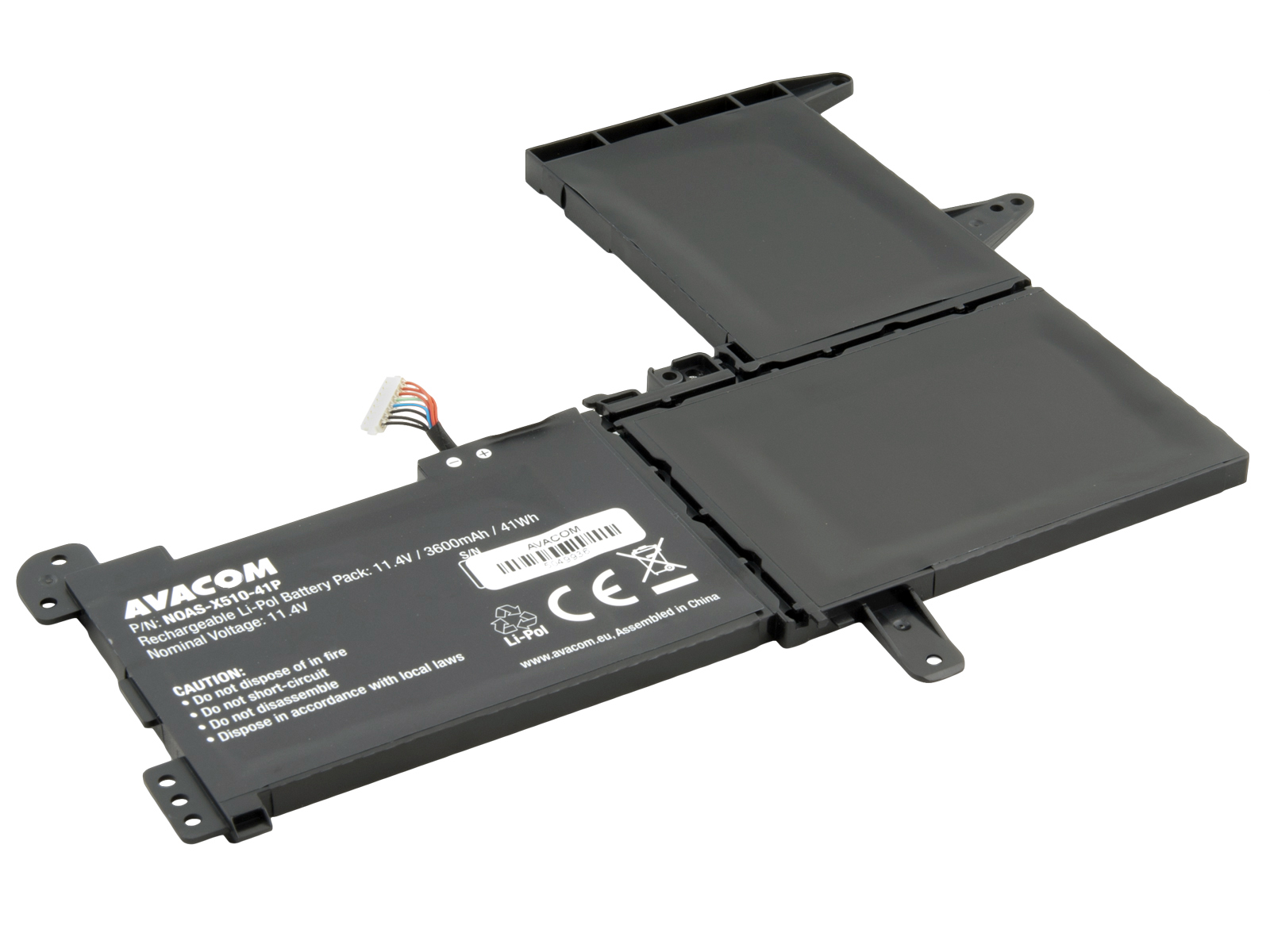 Baterie AVACOM pro Asus VivoBook X510 S510 Li-Pol 11,4V 3600mAh 41Wh