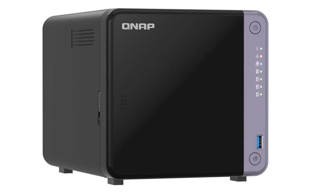 Obrázek QNAP TS-432X-4G (4core 2GHz, 4GB RAM, 4x SATA, 1x PCIe slot, 2x 2,5GbE, 1x 10GbE SFP+, 2x USB 3.2)