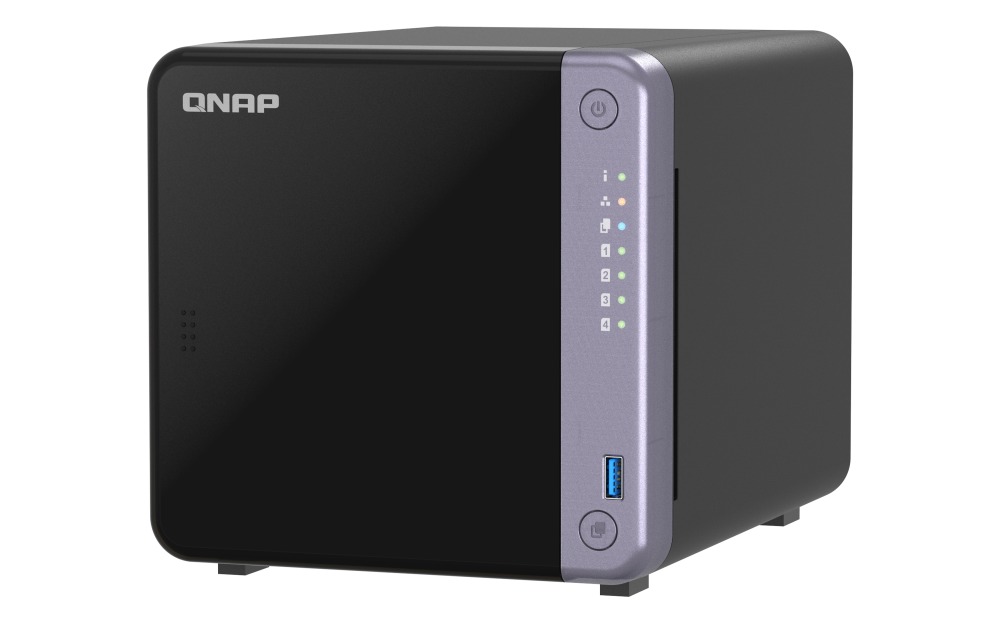 Obrázek QNAP TS-432X-4G (4core 2GHz, 4GB RAM, 4x SATA, 1x PCIe slot, 2x 2,5GbE, 1x 10GbE SFP+, 2x USB 3.2)