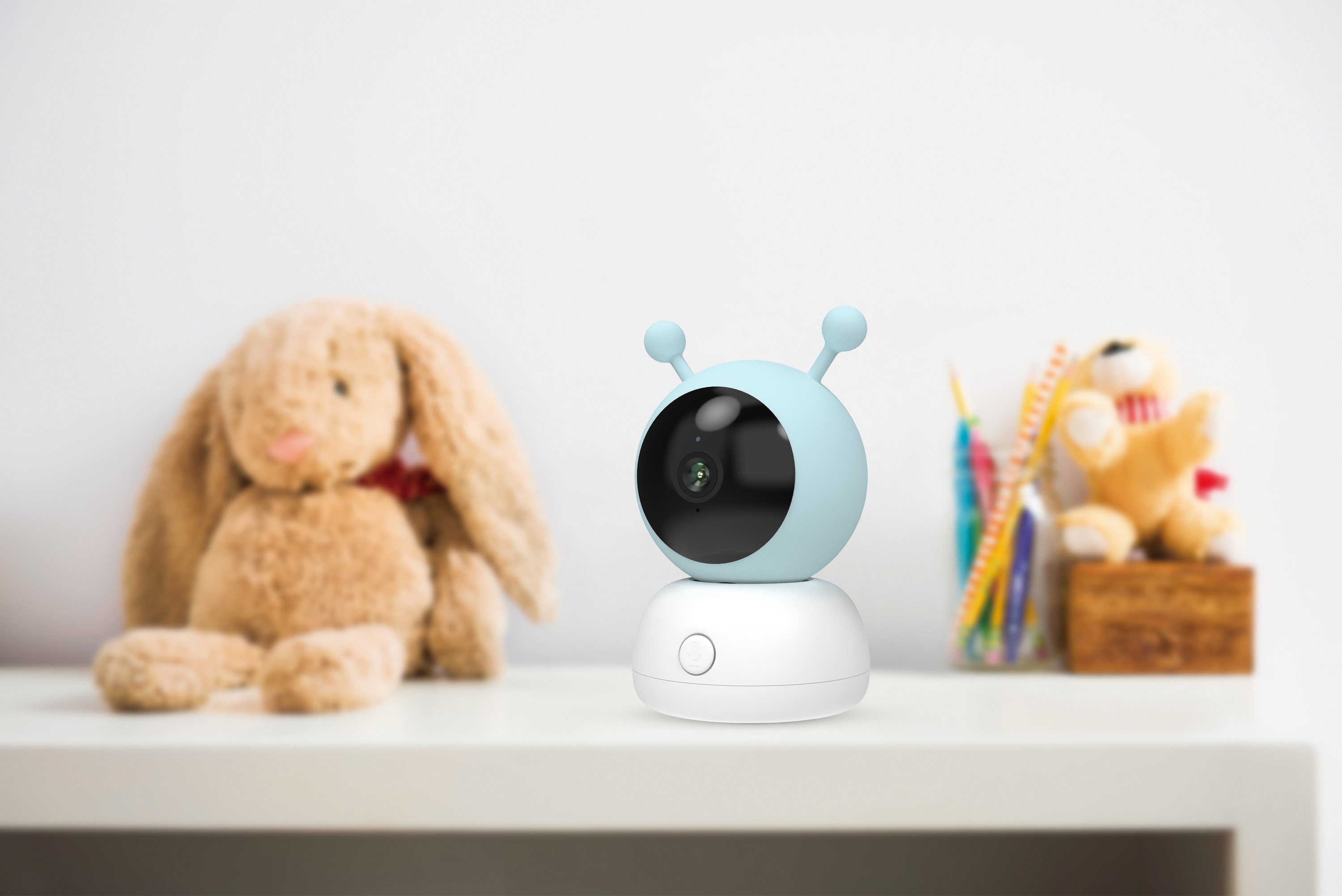 Obrázek iGET HOME Camera CS2 Baby - WiFi 2K IP kamera a chůvička, noční vidění, audio, 2x obal, teplota