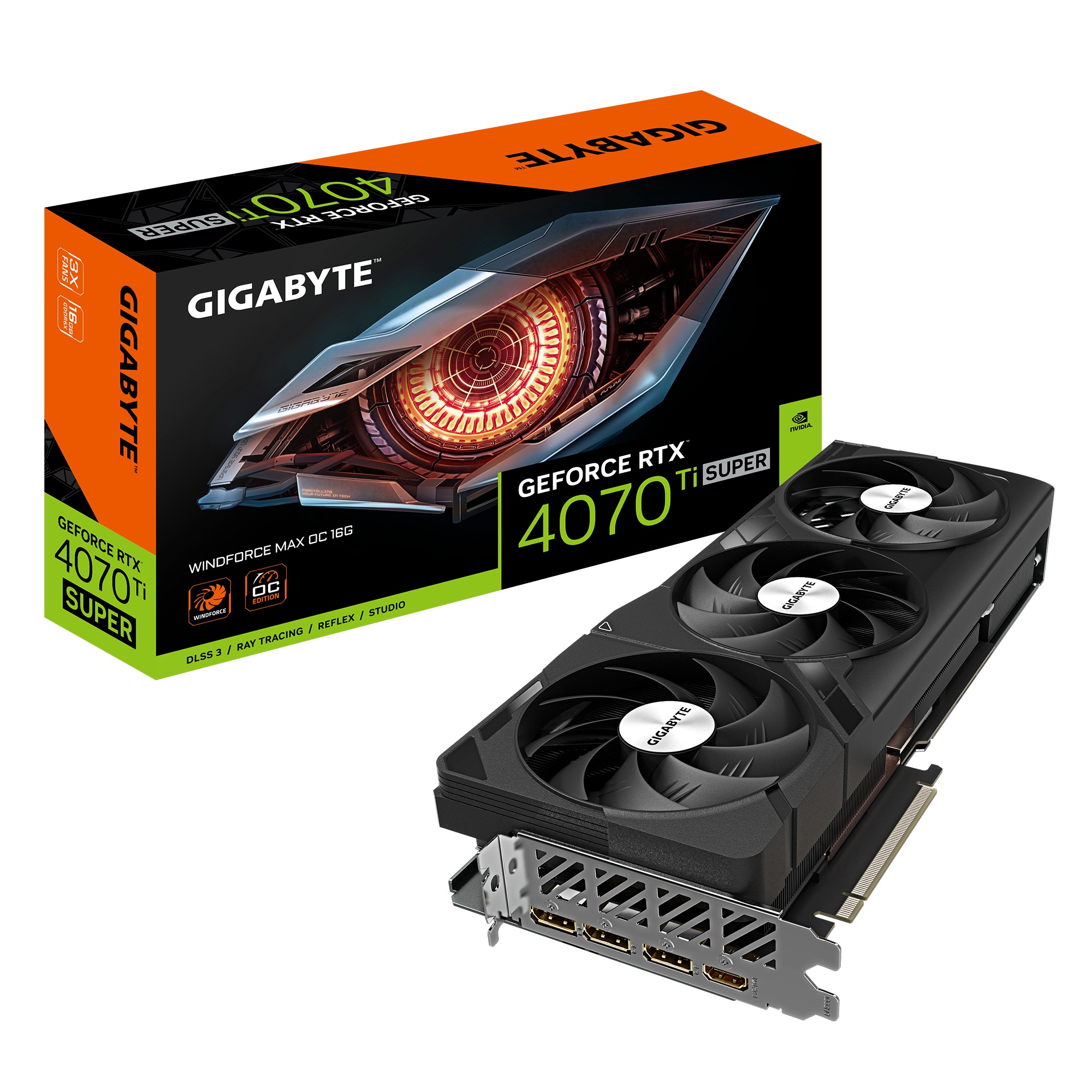 Obrázek GeForce RTX 4070 Ti SUPER WINDFORCE MAX/OC/16GB/GDDR6x