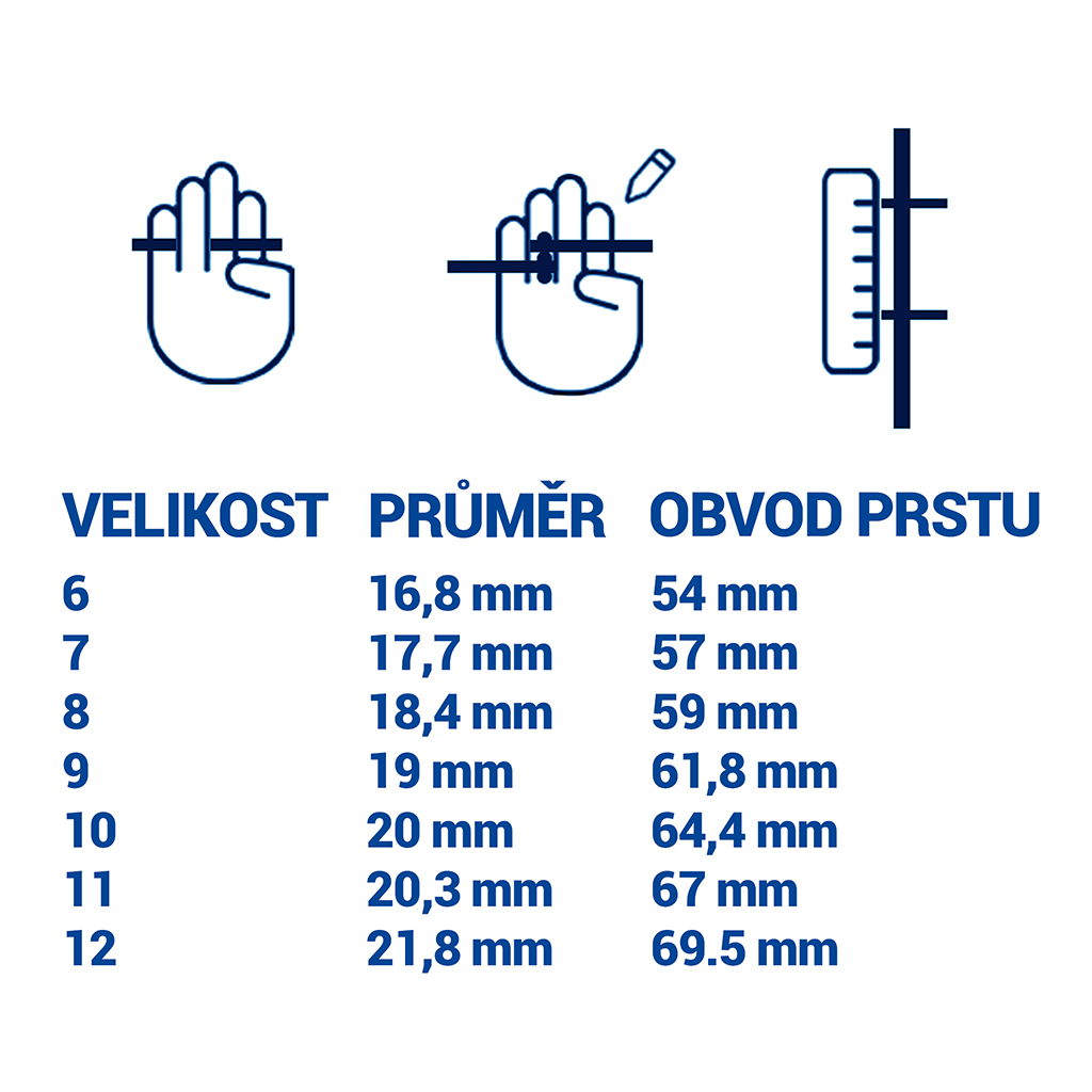 Obrázek TESLA Ring G55 - chytrý prsten (vel. 6 - stříbrný)