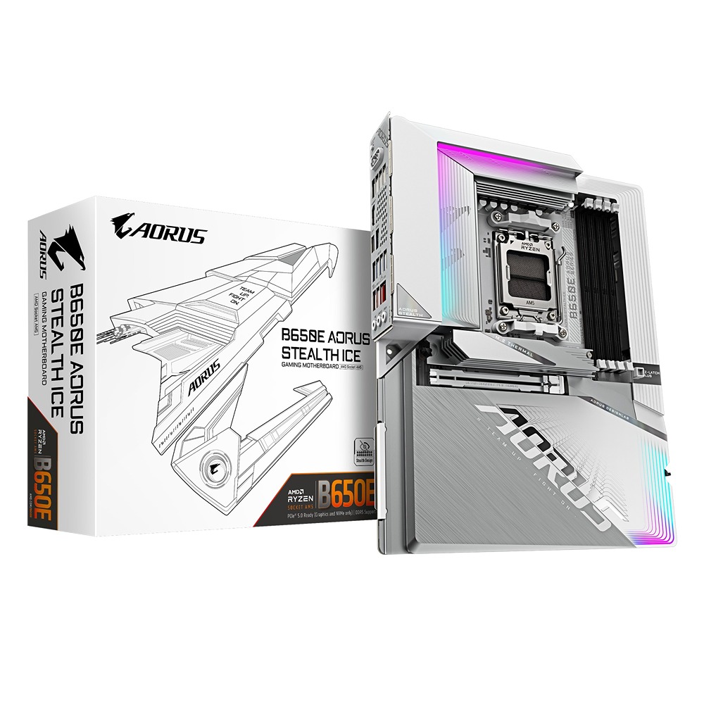 Obrázek GIGABYTE B650E AORUS STEALTH ICE/AM5/ATX