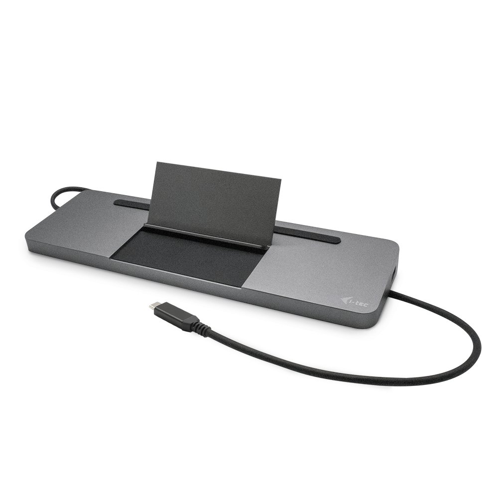 Obrázek i-tec USB-C Metal Ergonomic 4K 3x Display Docking Station, PD 85W + i-tec Universal Charger 100W