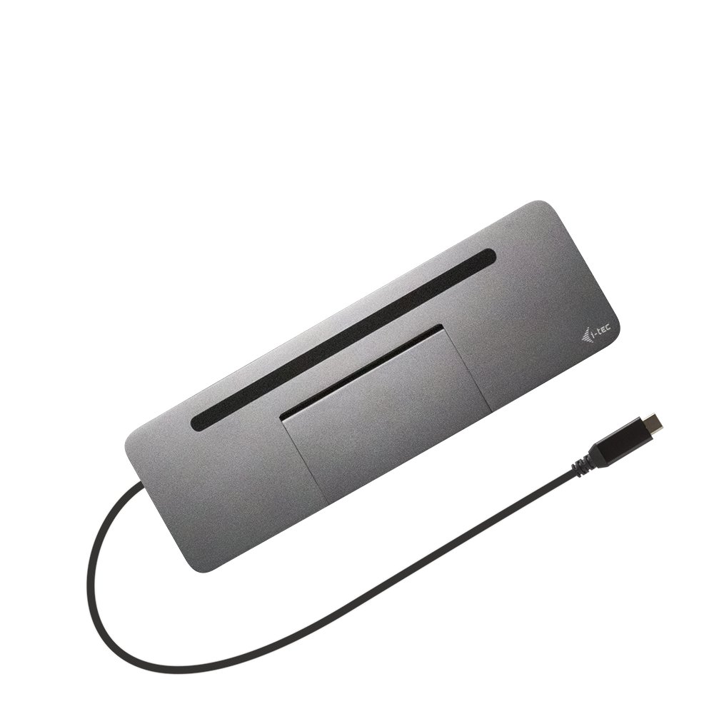 Obrázek i-tec USB-C Metal Ergonomic 4K 3x Display Docking Station, PD 85W + i-tec Universal Charger 100W