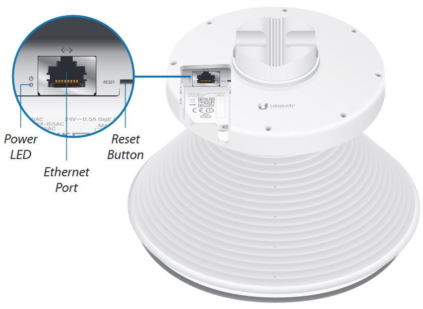 Obrázek Ubiquiti IS-5AC - 5 GHz IsoStation AC, airMAX AC, 45°