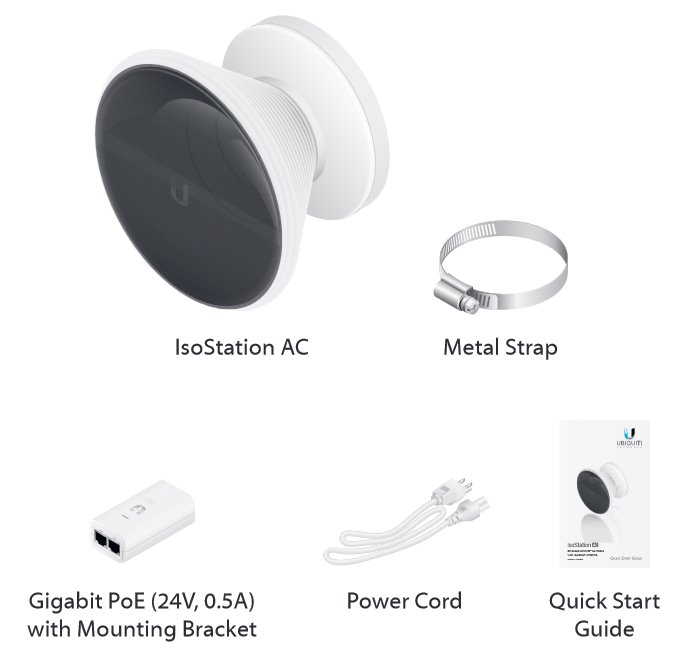 Obrázek Ubiquiti IS-5AC - 5 GHz IsoStation AC, airMAX AC, 45°