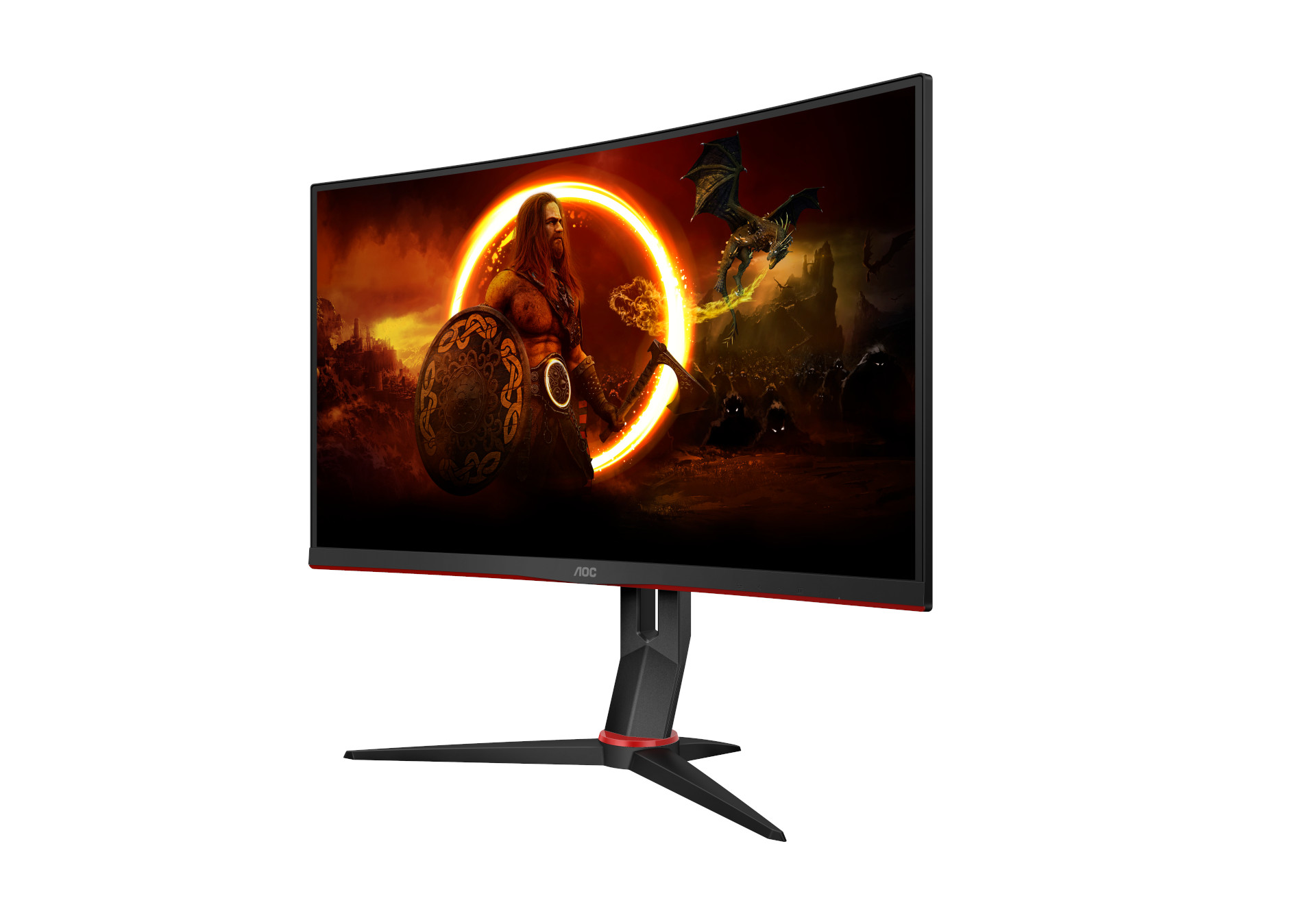 Obrázek AOC Gaming/C27G2Z3/BK/27"/VA/FHD/280Hz/0,5ms/Blck-Red/3R