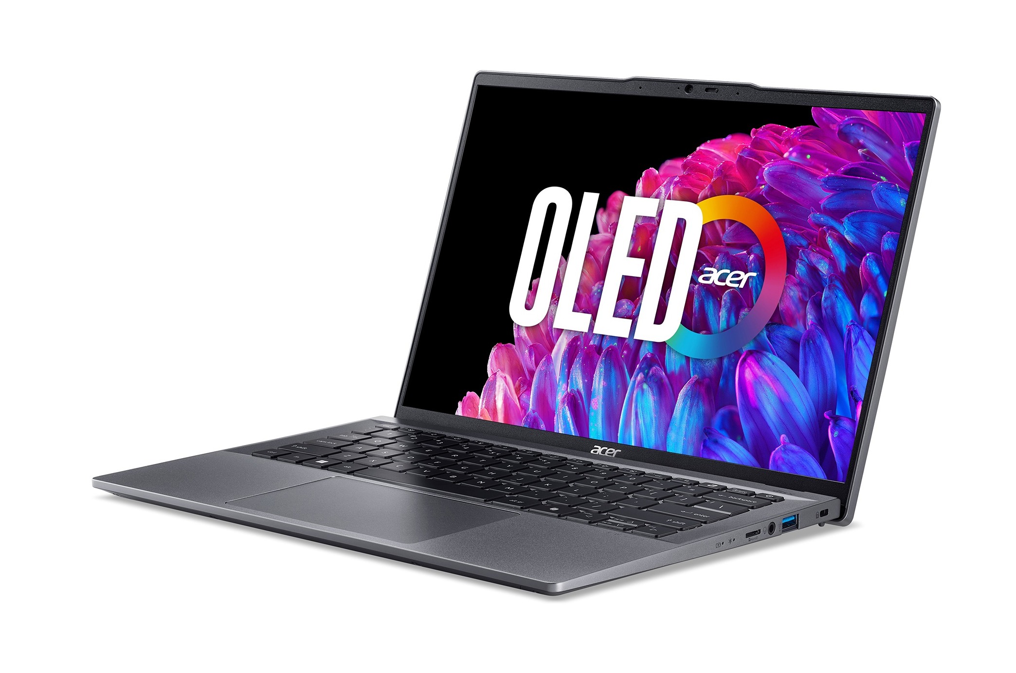 Obrázek Acer Swift Go 14/SFG14-63-R3DW/R5-8645HS/14"/2880x1800/16GB/512GB SSD/AMD int/W11H/Gray/2R