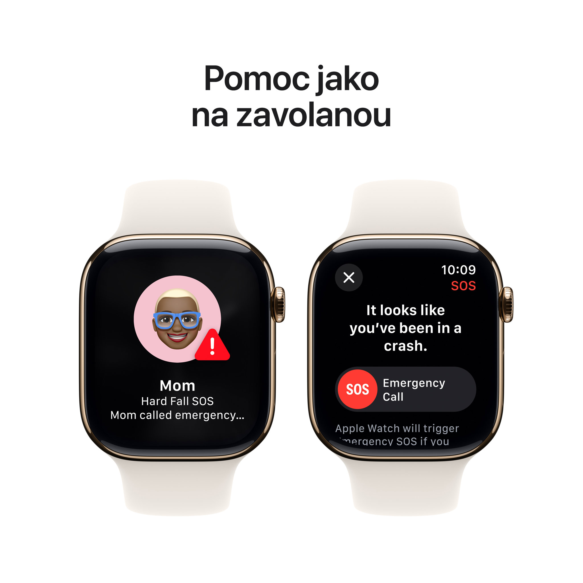 Obrázek Apple Watch Series 10 GPS + Cellular 42mm Zlatý titan s hvězdně bílým sportovním řemínkem - S/M