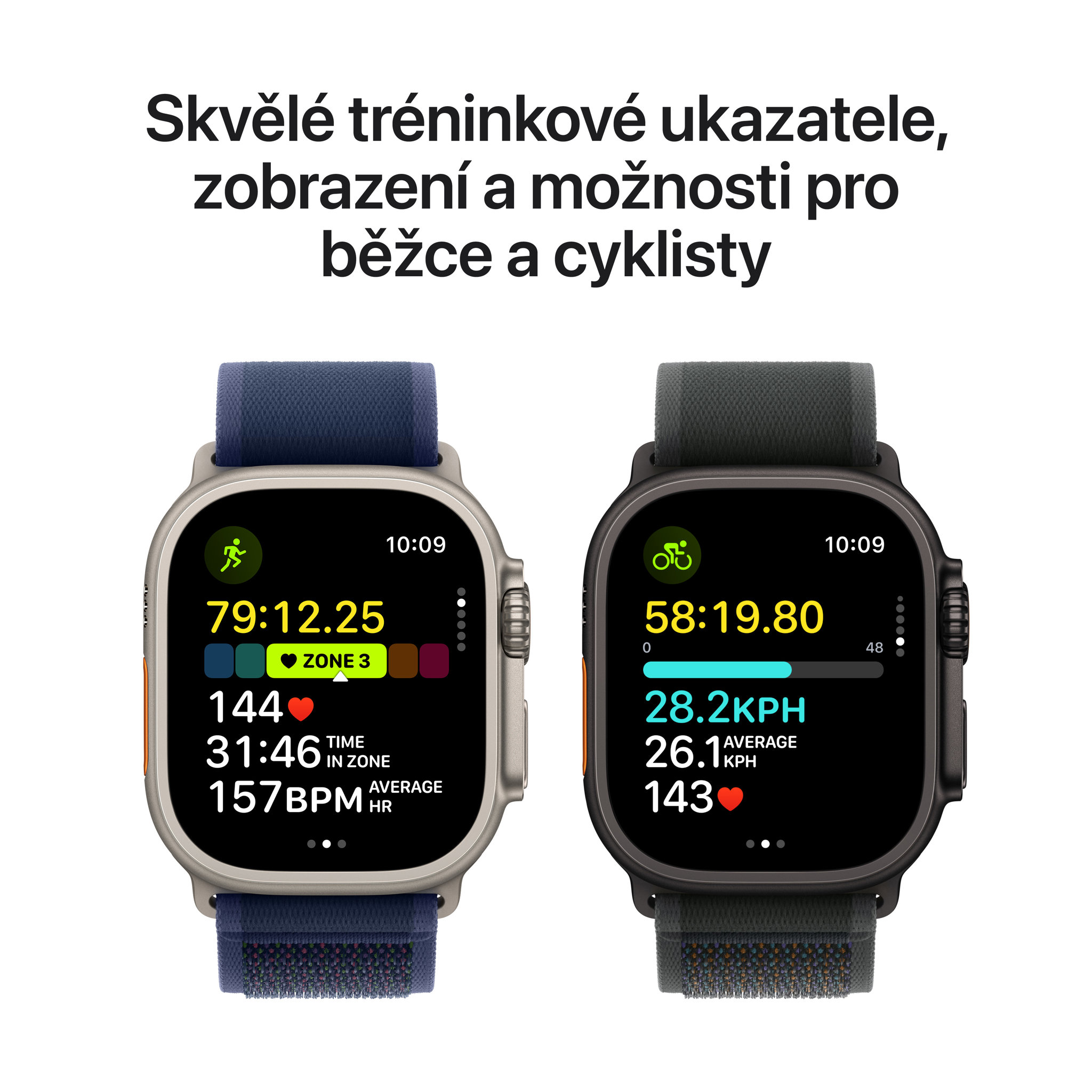 Obrázek Apple Watch Ultra 2 GPS + Cellular 49mm Černý titan s černým titanovým milánským tahem - M