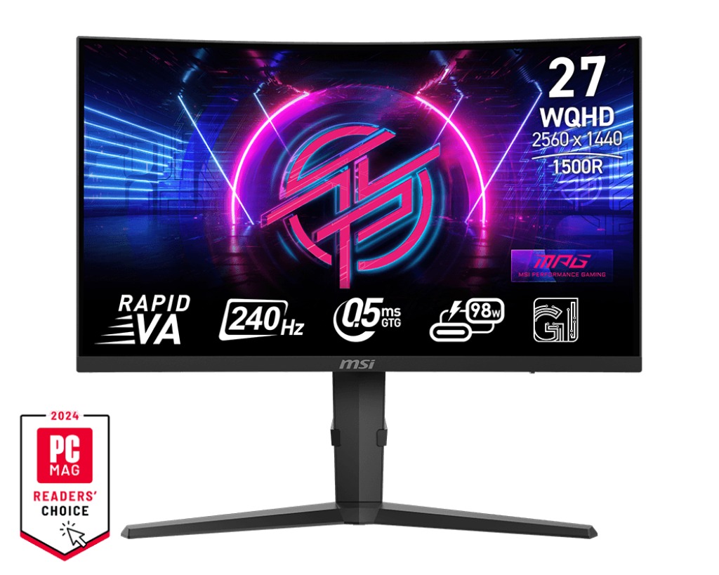 MSI MPG/275CQRXF/27"/VA/QHD/240Hz/0,5ms/Black/3R