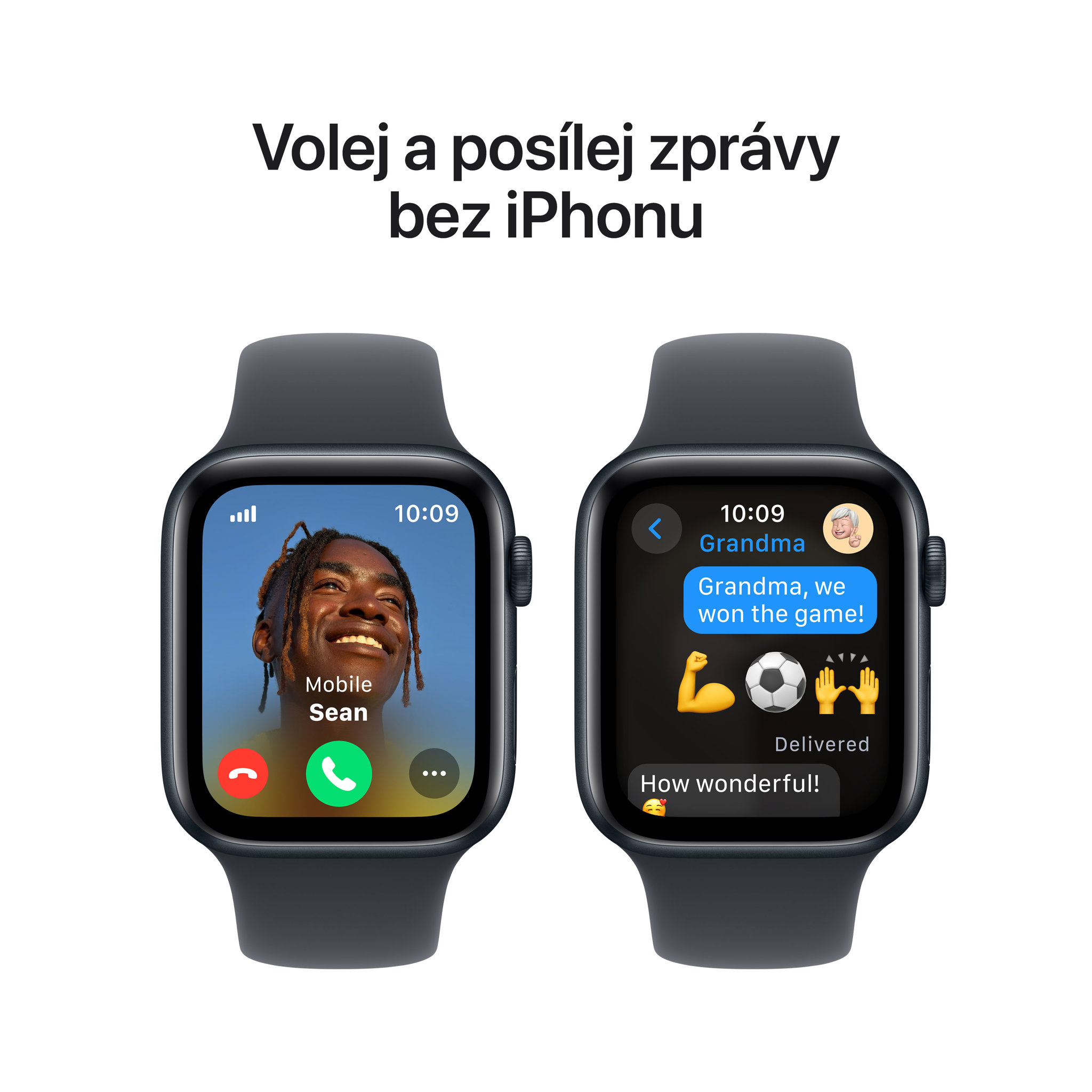 Obrázek Apple Watch SE GPS + Cellular 40mm Temně inkoustový hliník s temně inkoustovým sportovním řemínkem - M/L