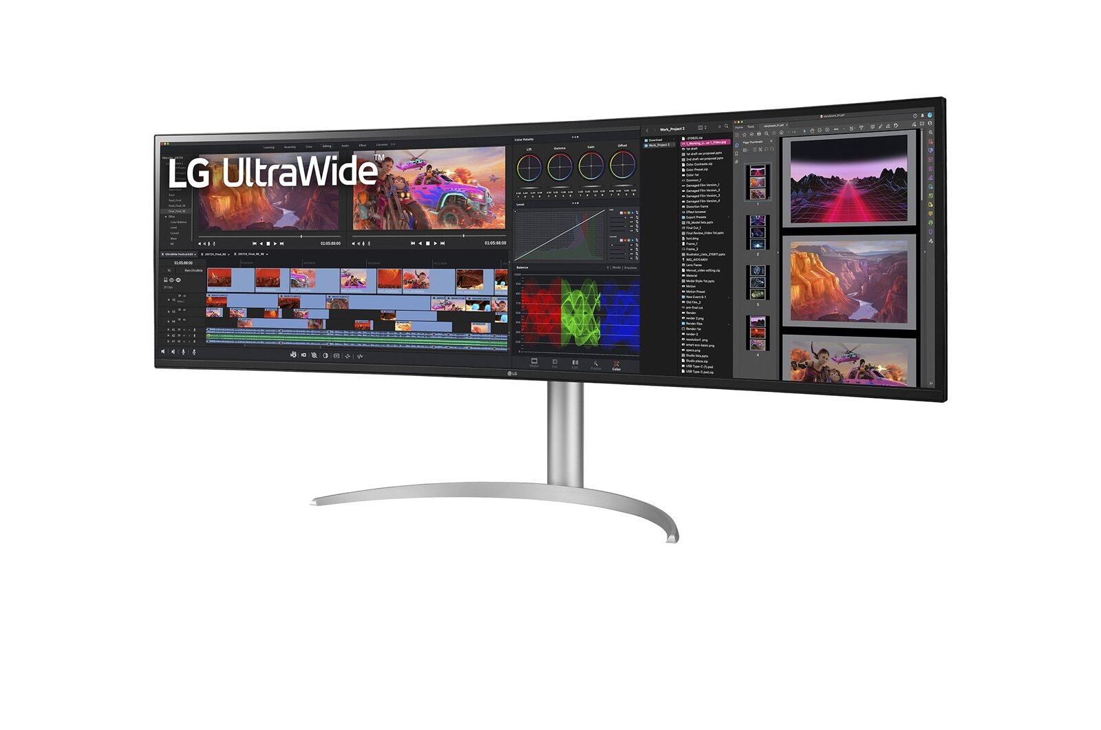 Obrázek LG UltraWide/49WQ95C-W/49"/IPS/5120x1440/144Hz/5ms/White/2R