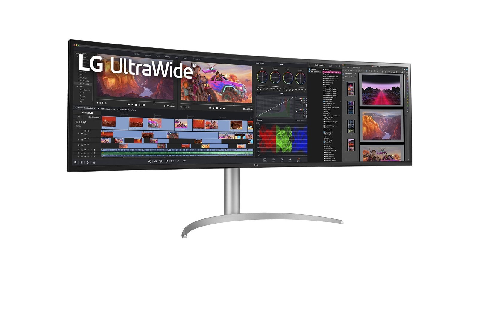 Obrázek LG UltraWide/49WQ95C-W/49"/IPS/5120x1440/144Hz/5ms/White/2R