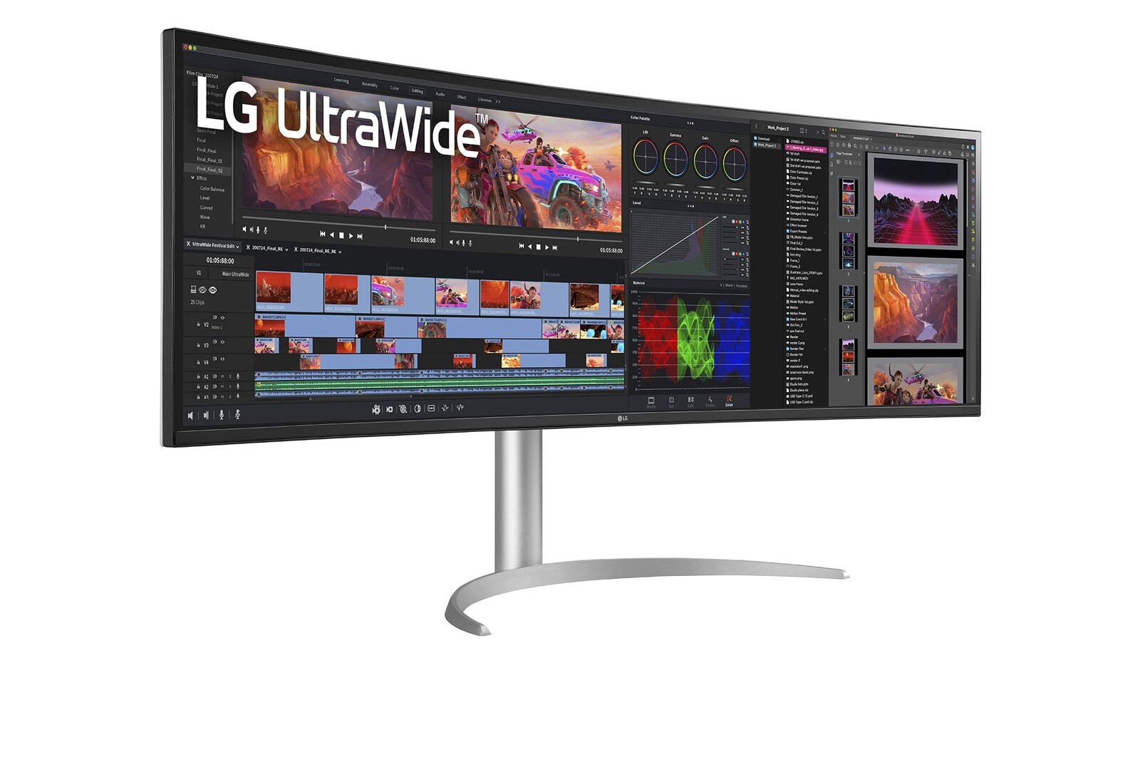 Obrázek LG UltraWide/49WQ95C-W/49"/IPS/5120x1440/144Hz/5ms/White/2R