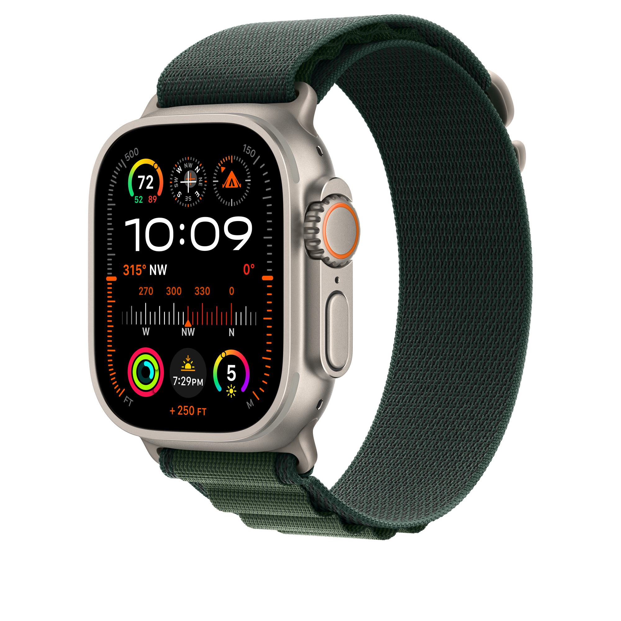 Obrázek Watch Acc/49/Dark Green Alpine Loop-L-Natur.Titan