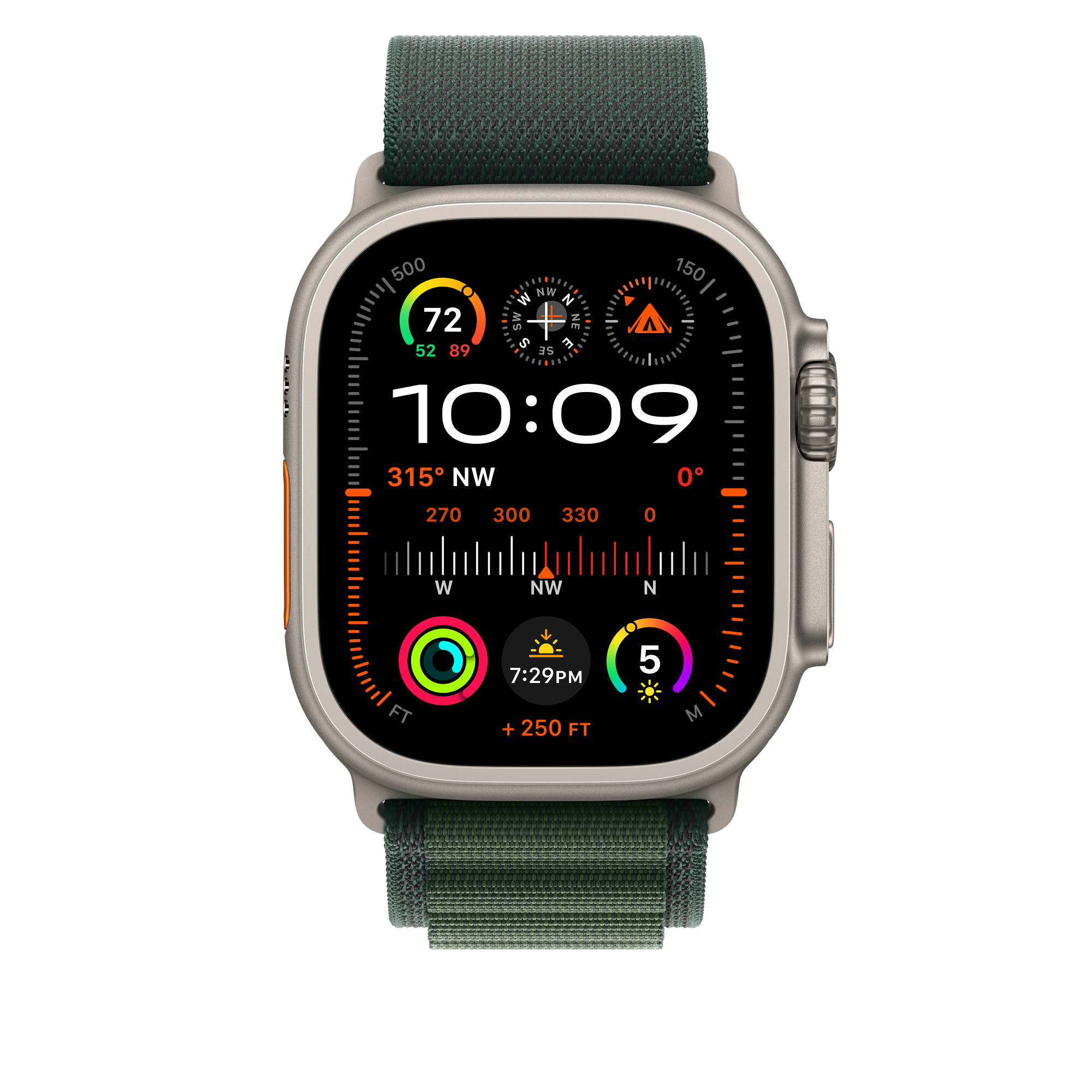 Obrázek Watch Acc/49/Dark Green Alpine Loop-L-Natur.Titan