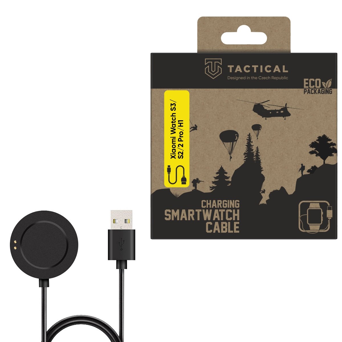 Obrázek Tactical USB Nabíjecí Kabel pro Xiaomi Watch S3/S2/2 Pro/H1