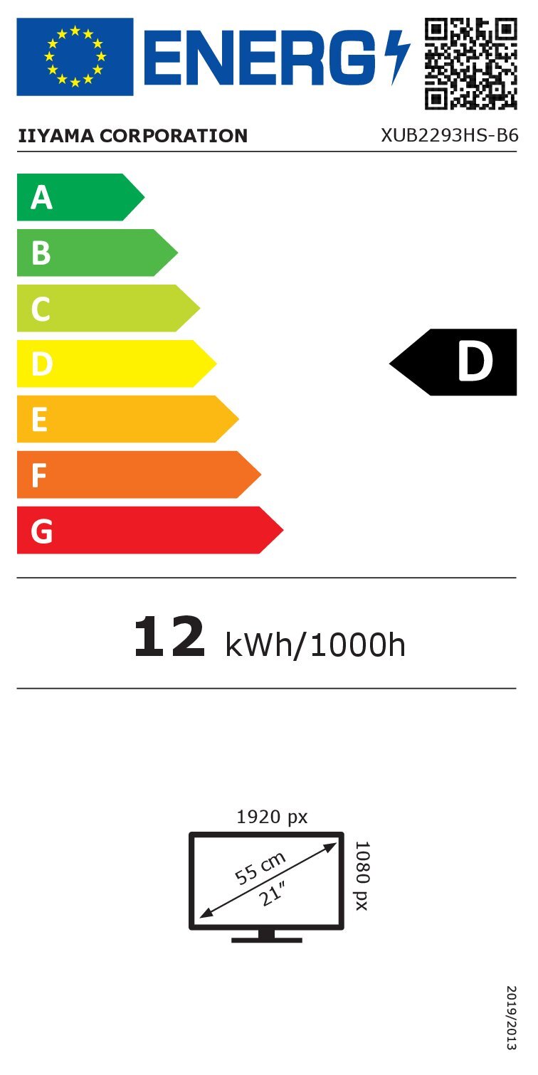 Obrázek iiyama ProLite/XUB2293HS-B6/21,5"/IPS/FHD/100Hz/1ms/Black/3R