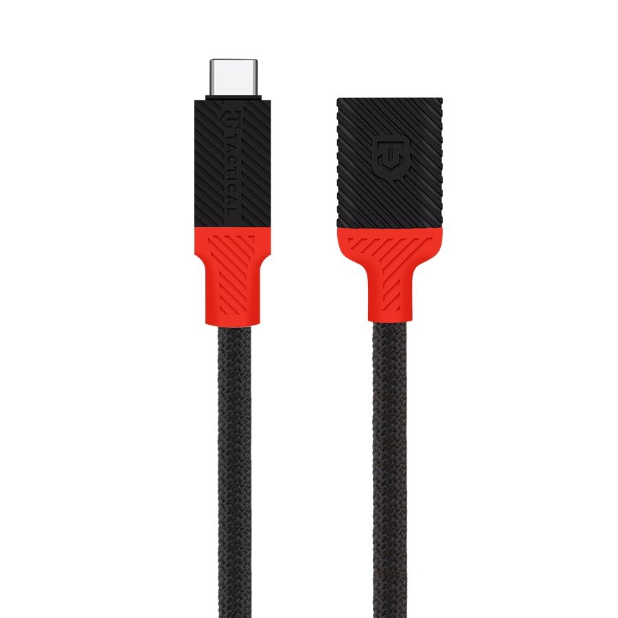 Obrázek Tactical Pin4Fun Adapter USB-C/Lightning 0,1m Black/Red