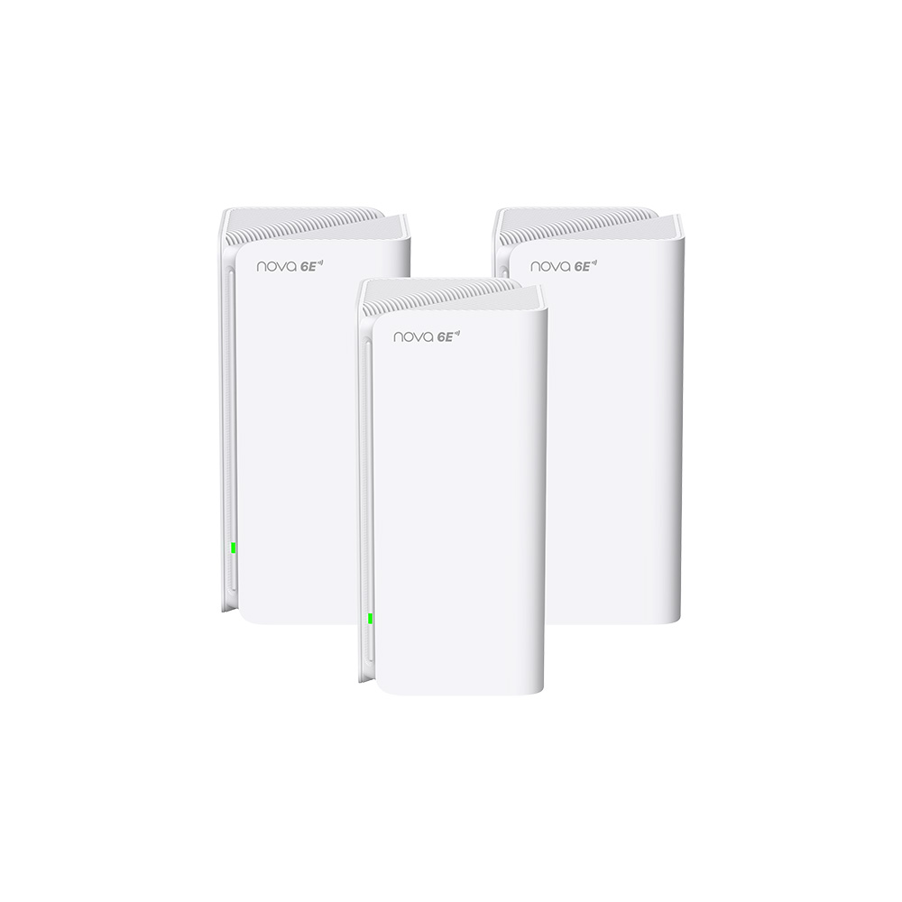 Obrázek Tenda Nova MX21 Pro (3-pack) WiFi6E AXE5700 Mesh Gigabit system, 9x GLAN/GWAN, WPA3, VPN, CZ app