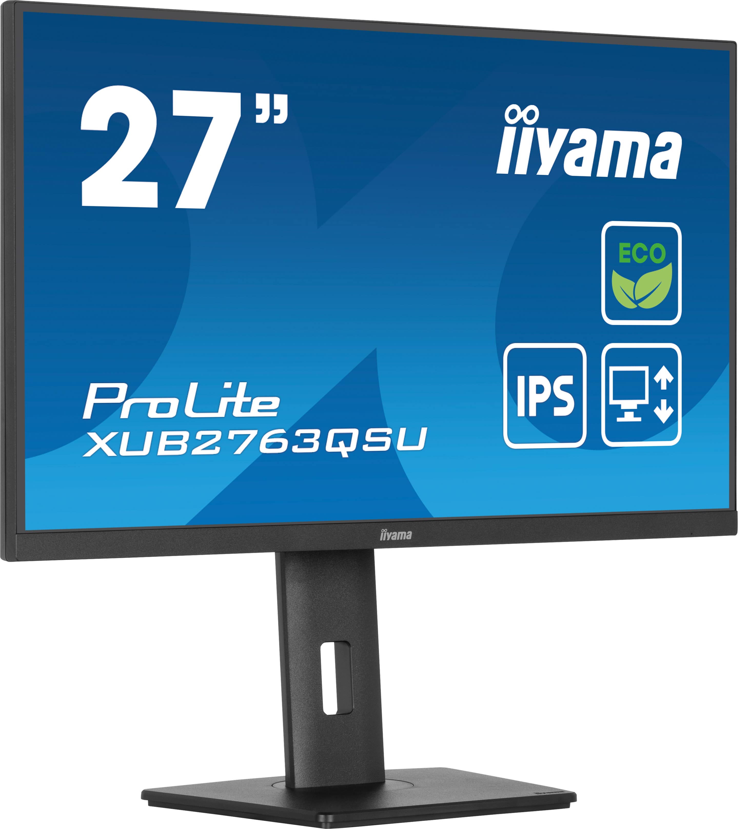 Obrázek iiyama ProLite/XUB2763QSU-B1/27"/IPS/QHD/100Hz/2ms/Black/3R