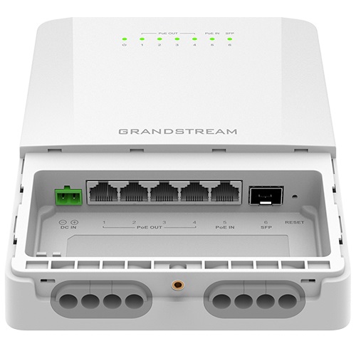 Obrázek Grandstream GWN7711R venkovní L2 Lite managed switch, 5xGbE, 4xPoE+, IP66