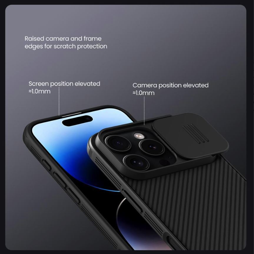 Obrázek Nillkin CamShield PRO Zadní Kryt pro Apple iPhone 16 Pro Max Black