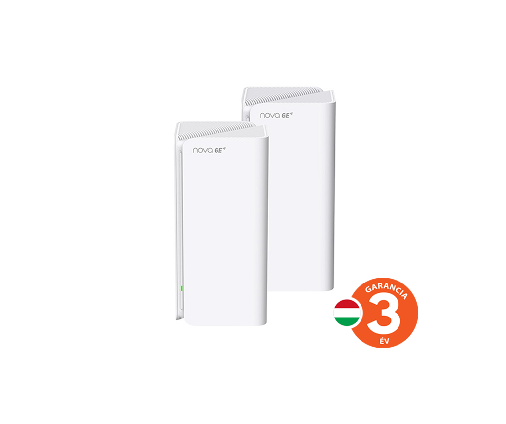 Obrázek Tenda Nova MX21 Pro (2-pack) WiFi6E AXE5700 Mesh Gigabit system, 6x GLAN/GWAN, WPA3, VPN, CZ app