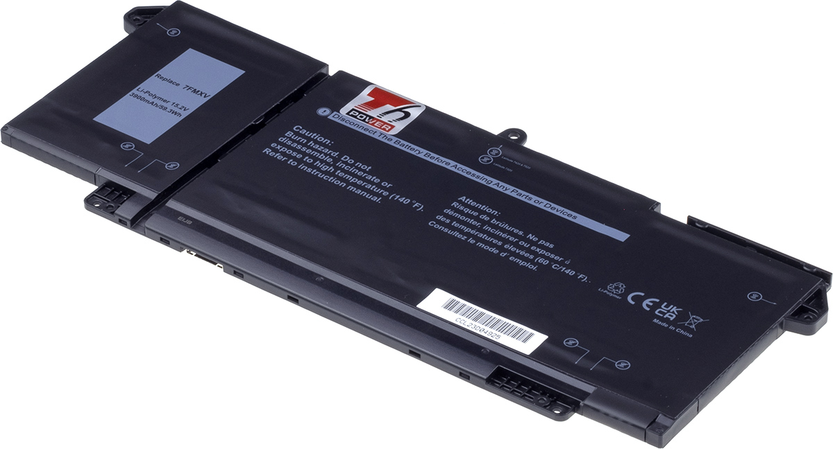 Baterie T6 Power Dell Latitude 5320, 7320, 7420, 7520, 3900mAh, 59Wh, 4cell, Li-pol