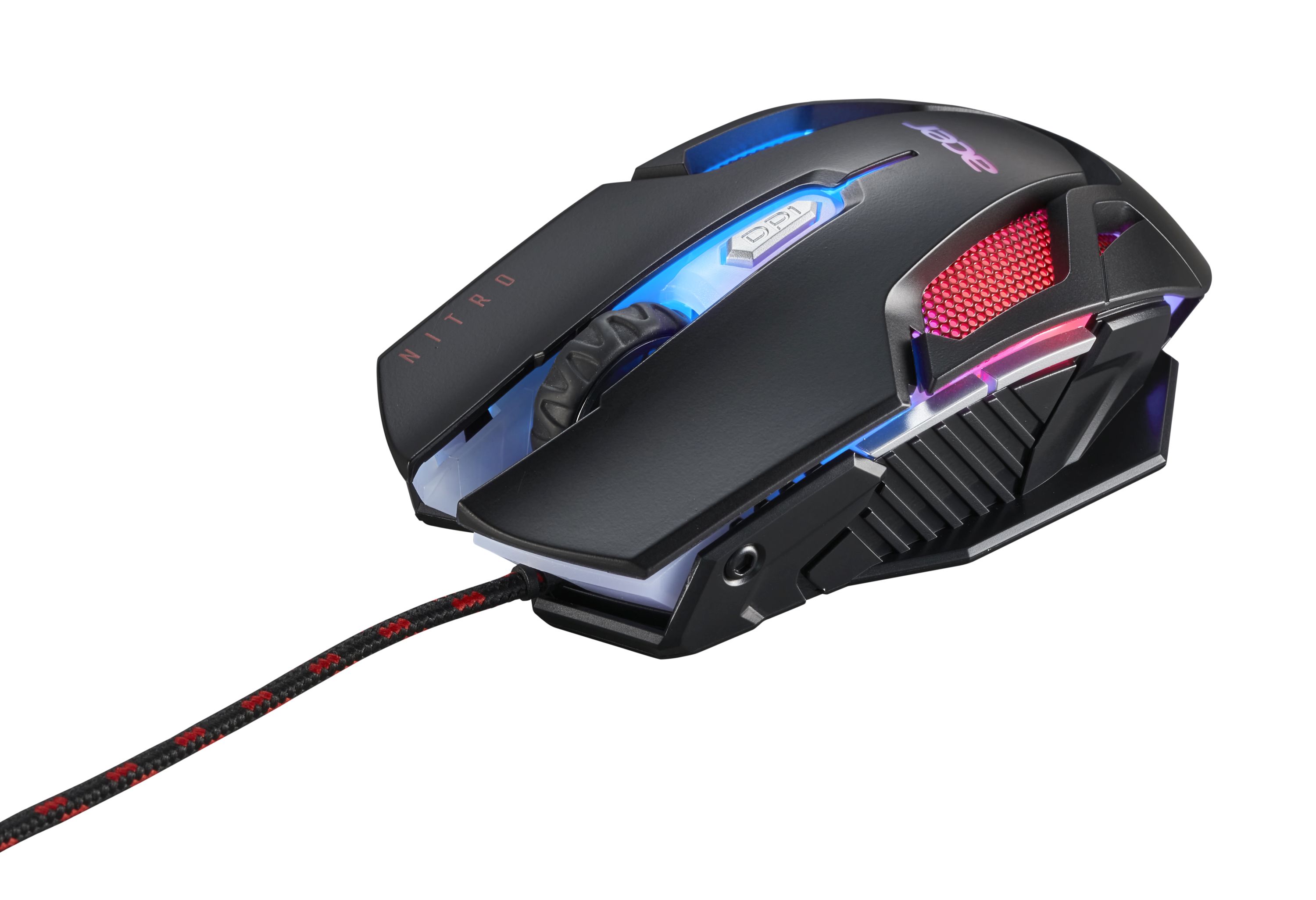 Obrázek Acer Nitro Gaming Mouse II/Herní/Optická/Pro praváky/7 200 DPI/Drátová USB/Černá