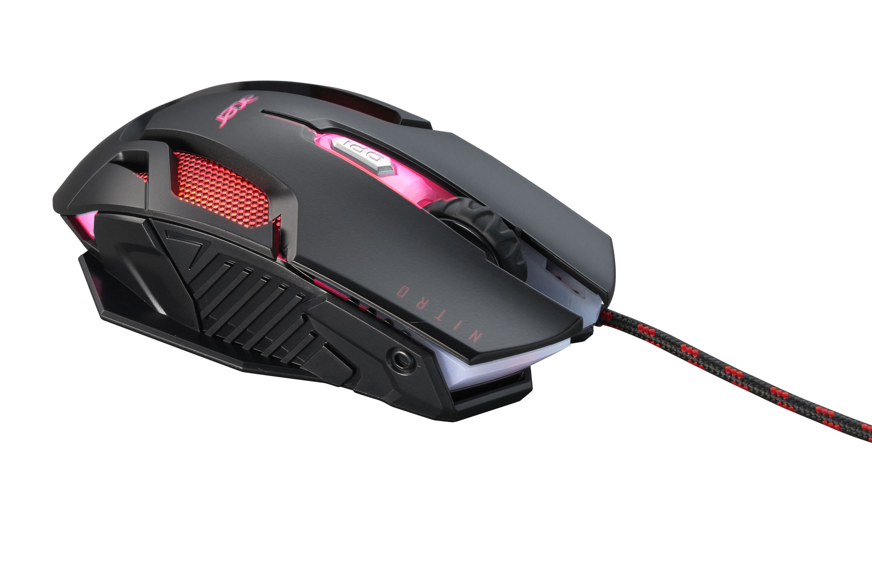 Obrázek Acer Nitro Gaming Mouse II/Herní/Optická/Pro praváky/7 200 DPI/Drátová USB/Černá