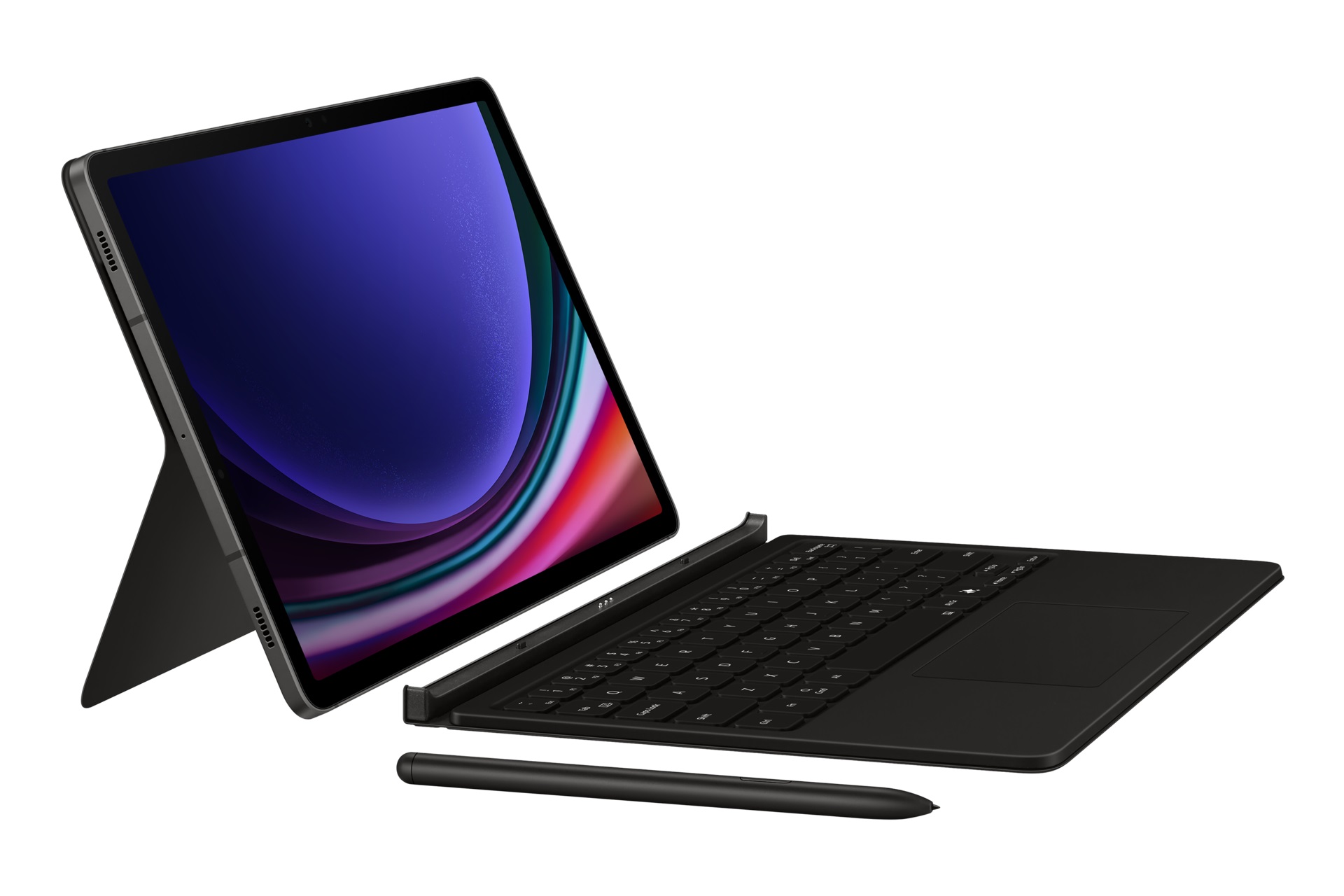 Obrázek Samsung Ochranný kryt s klávesnicí a touchpadem pro Tab S9/S9 FE Black