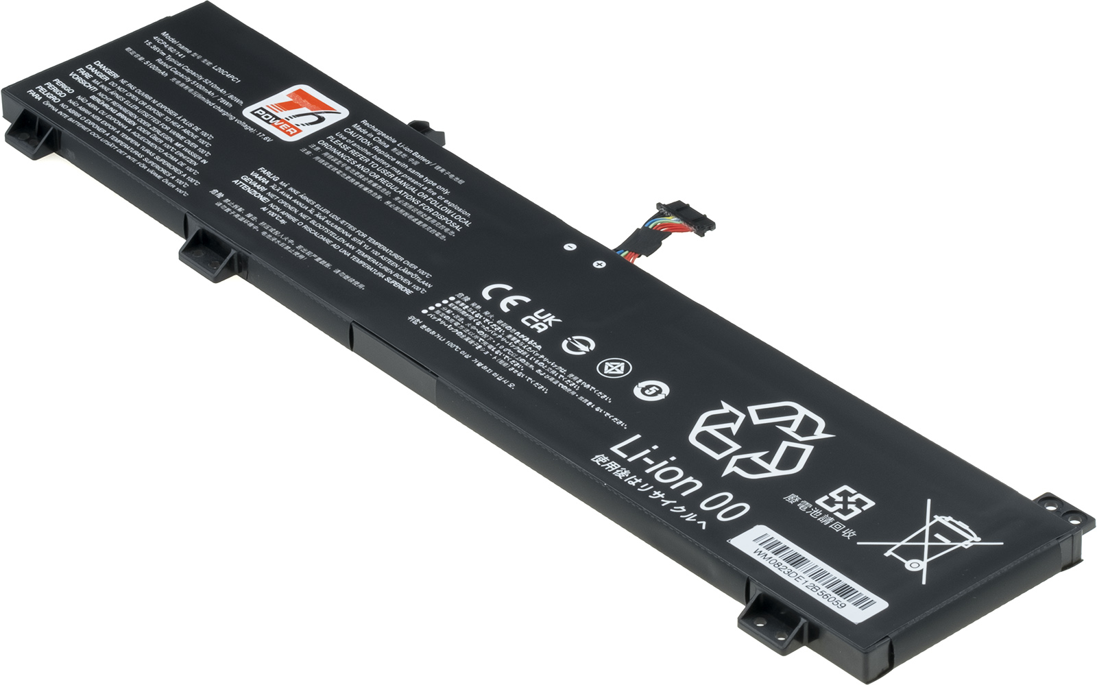 Obrázek Baterie T6 Power Lenovo Legion 5-15ACH6, 5-15ITH6, 5 Pro 16ITH6, 5210mAh, 80Wh, 4cell, Li-poly